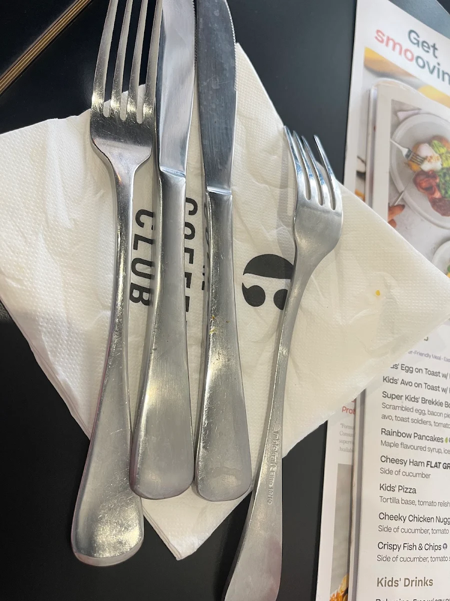 Menu, The Coffee Club Café