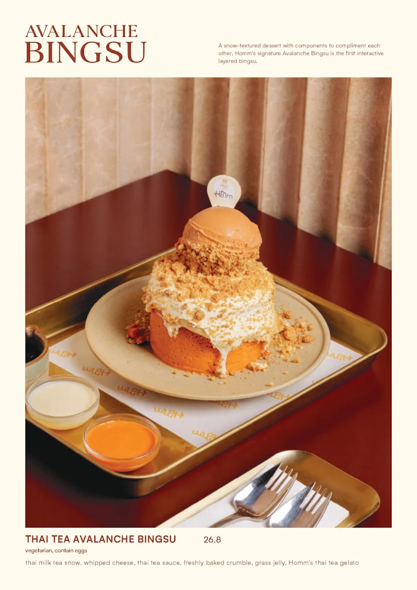 Menu, Homm Dessert Sunshine