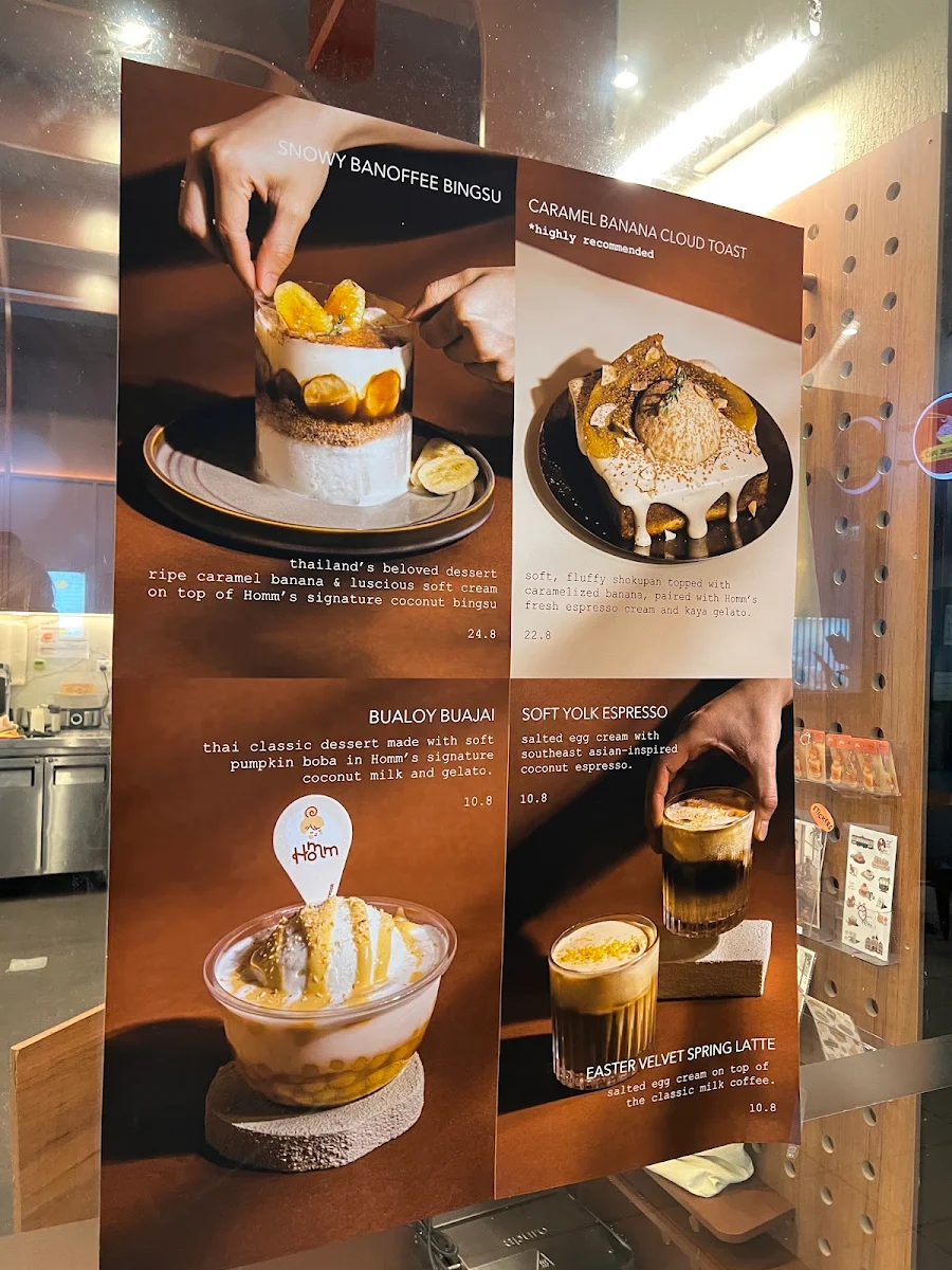 Menu, Homm Dessert Sunshine