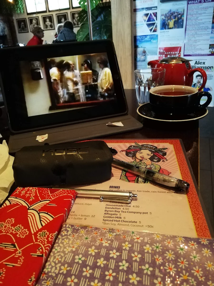 Menu, The Rock & Roll Coffee Company