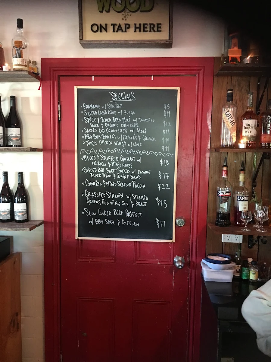 Menu, The Rock & Roll Coffee Company