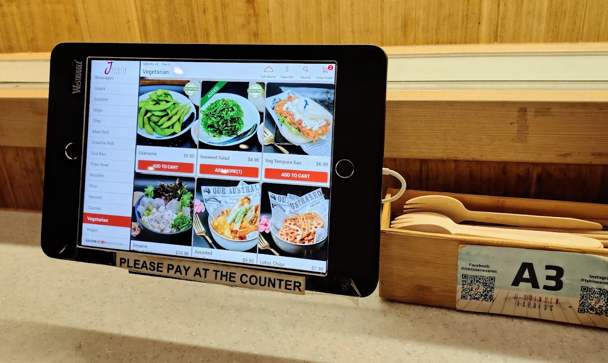 Menu, J-Shinsen Express