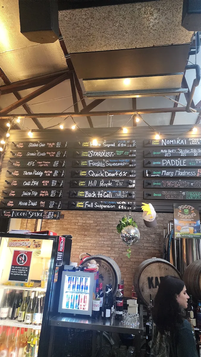 Menu, Mountain Culture Brewery - Redfern