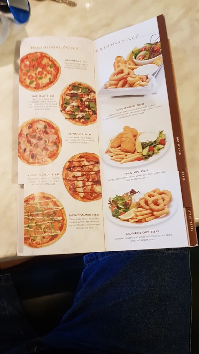 Menu, Dôme Café - Wanneroo