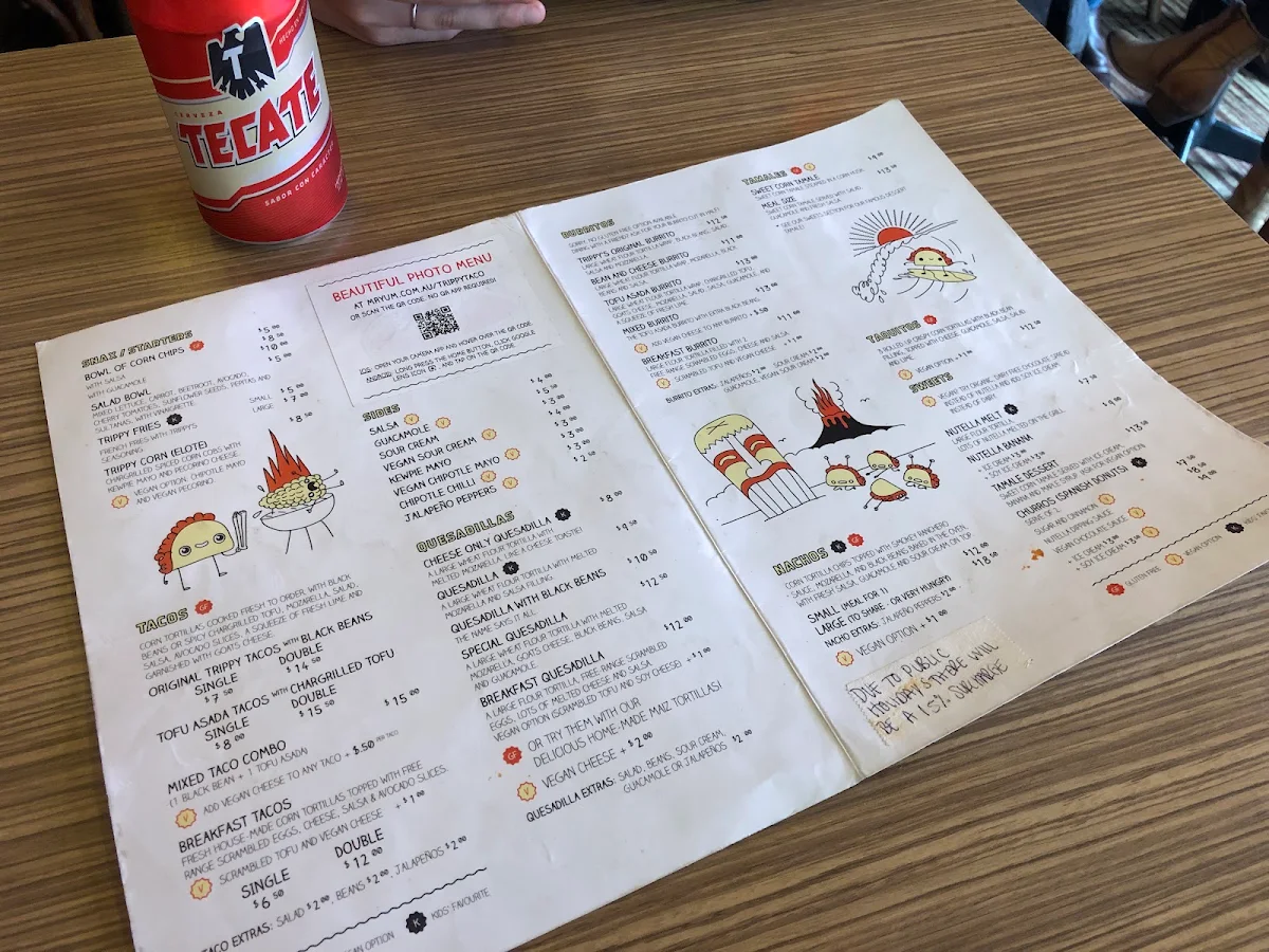 Menu, Trippy Taco