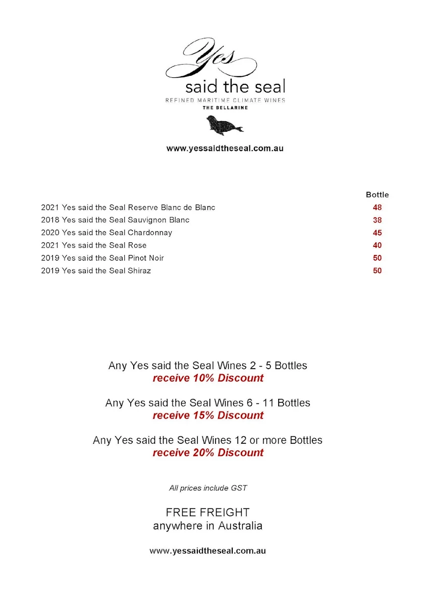 Menu, Flying Brick Cider Co