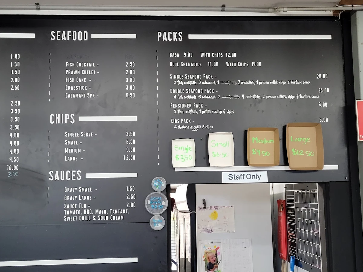 Menu, Heads Takeaway