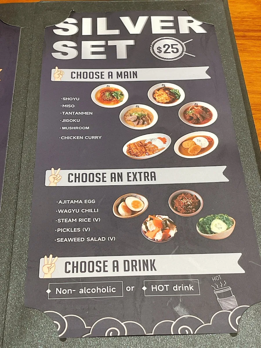 Menu, Kazumi Ramen Chinatown
