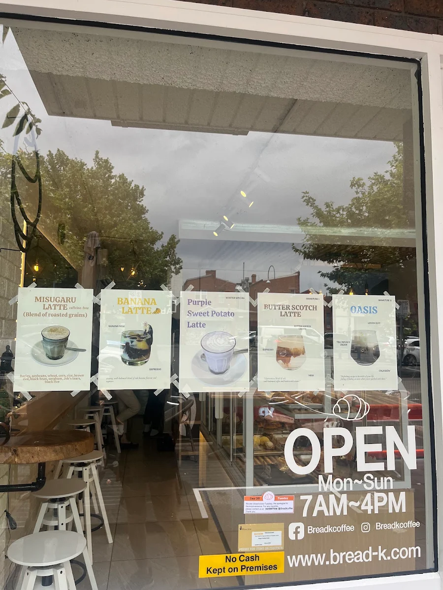 Menu, BREAD K