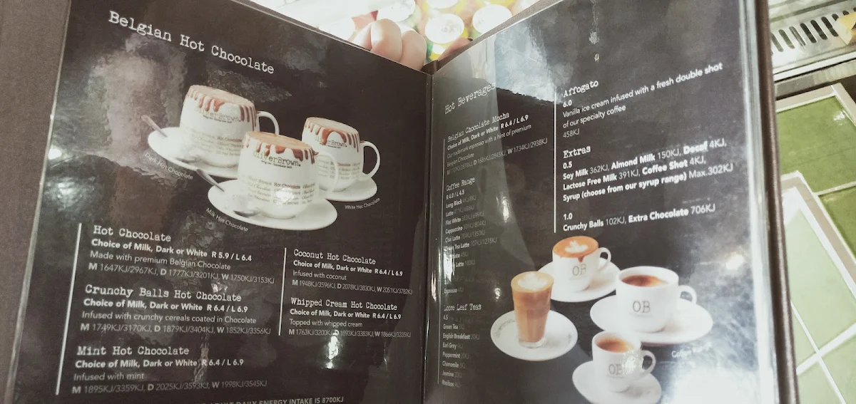 Menu, Oliver Brown