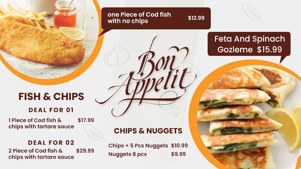 Menu, Chaye Shaye (Kebab Shop)