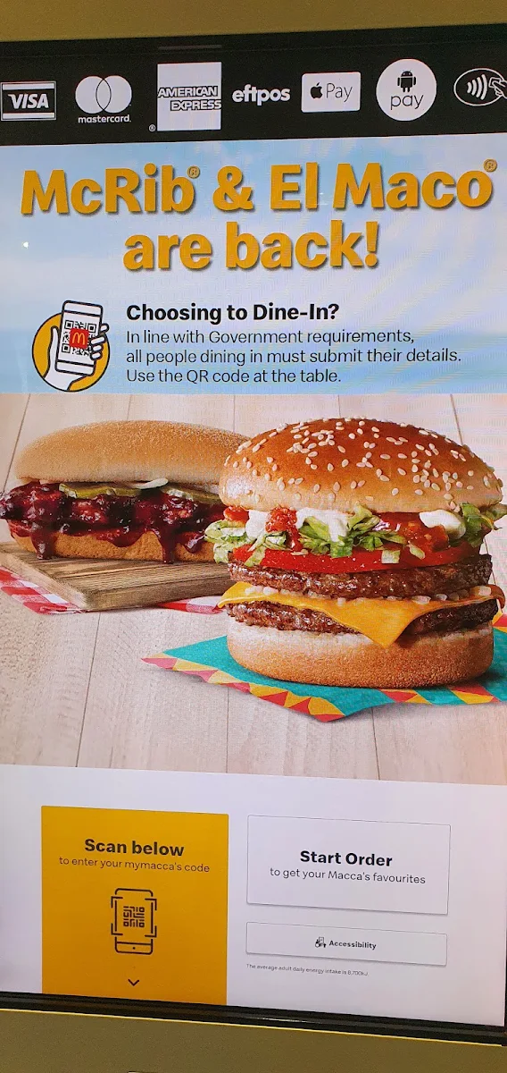 Menu, McDonald's Loganholme II