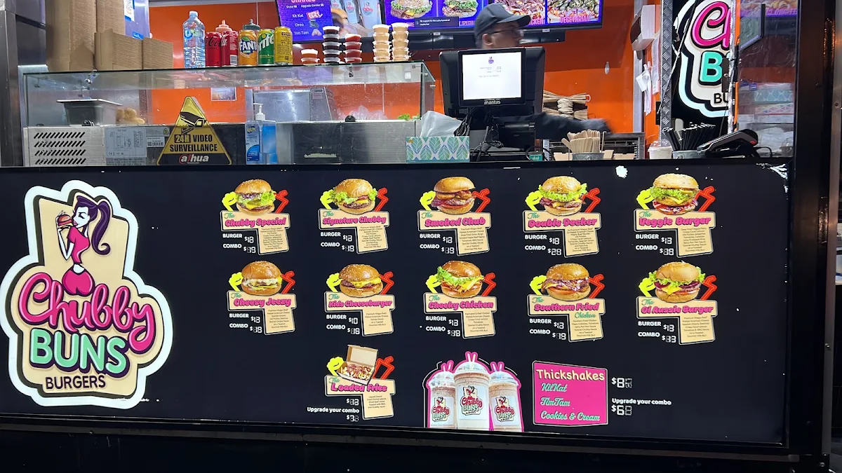 Menu, Chubby Buns Burgers Ryde