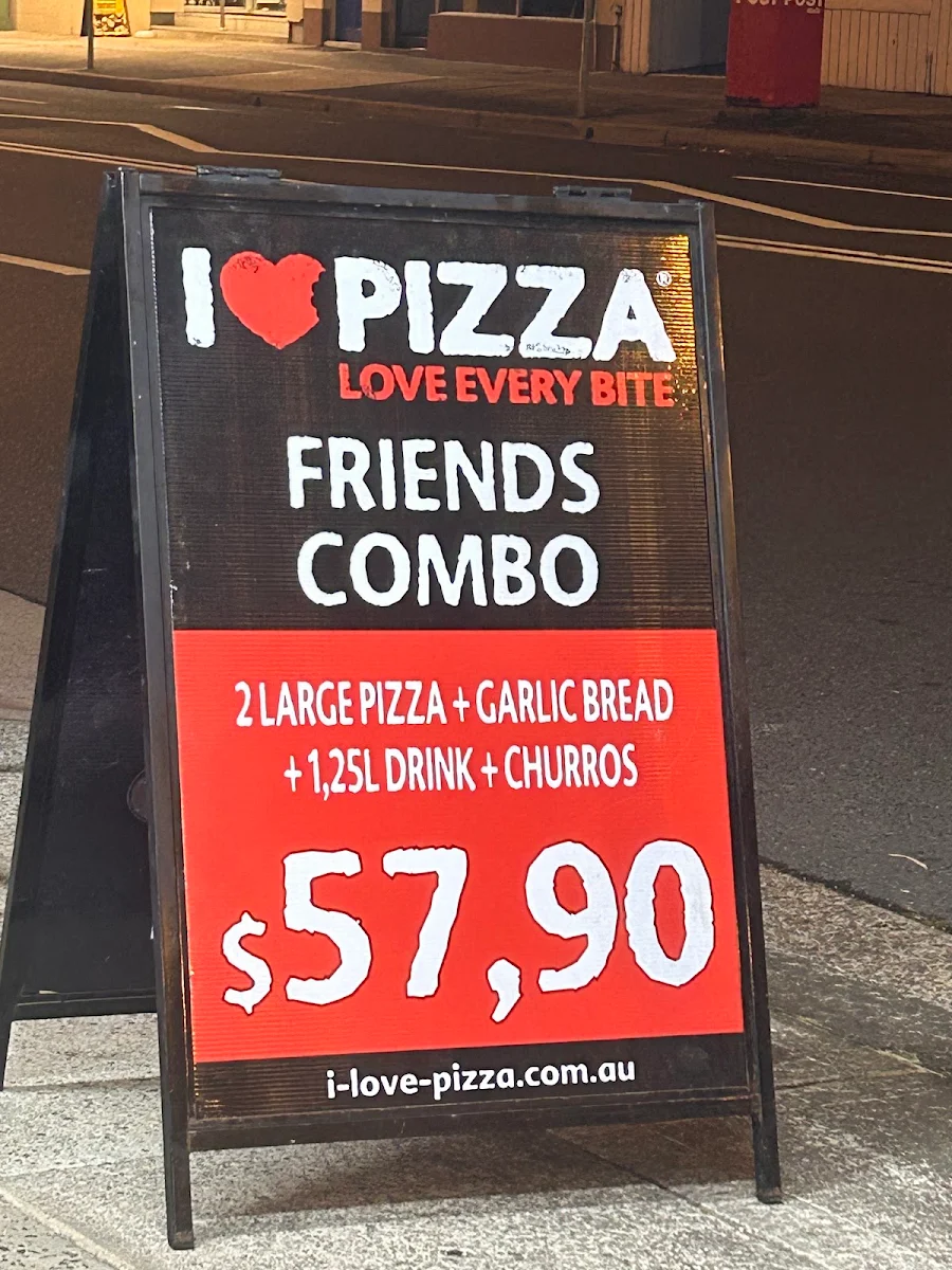 Menu, I Love Pizza Caringbah