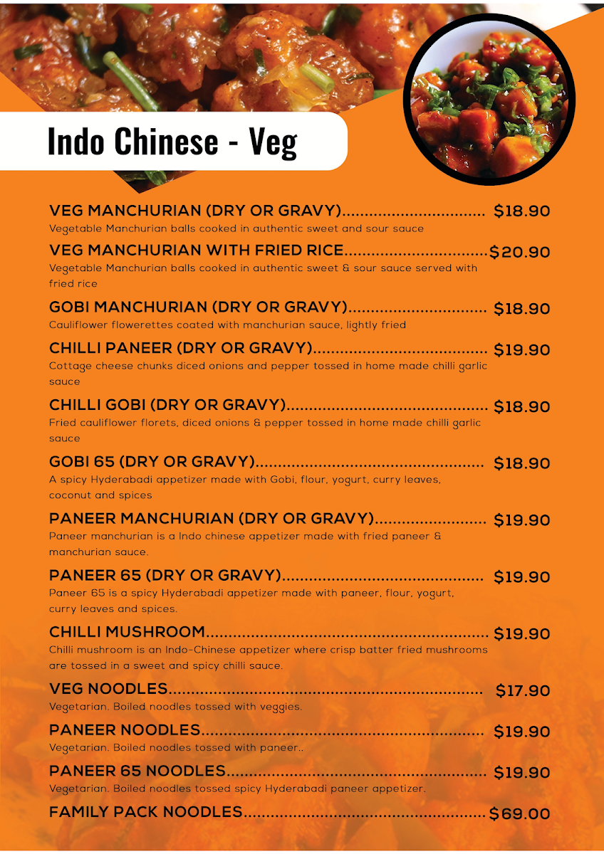 Menu, Sehaj Indian Food and Sweets Gledswood Hills