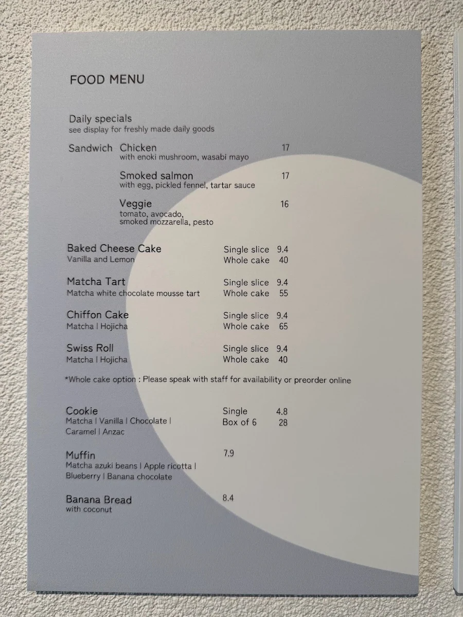 Menu, Cre Asion