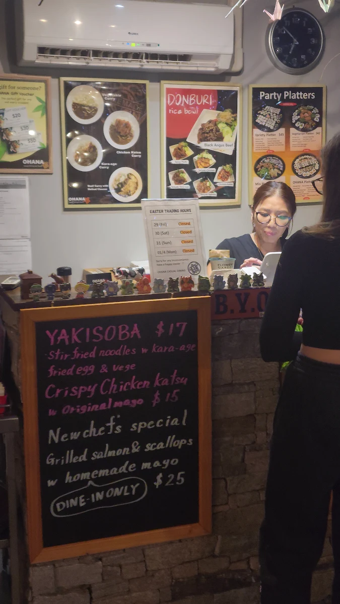 Menu, Ohana Casual Dining & Sushi