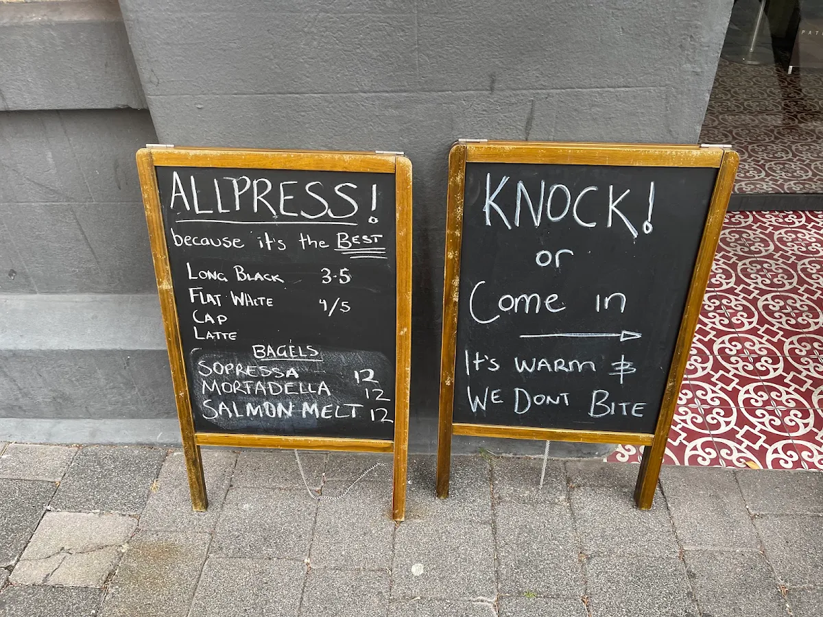 Menu, Stock Market Cafe