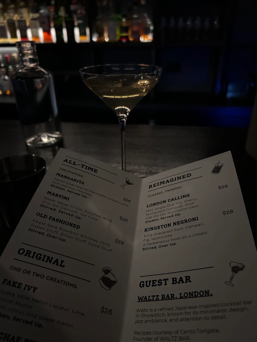 Menu, One or Two