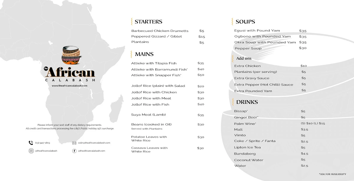 Menu photo 1
