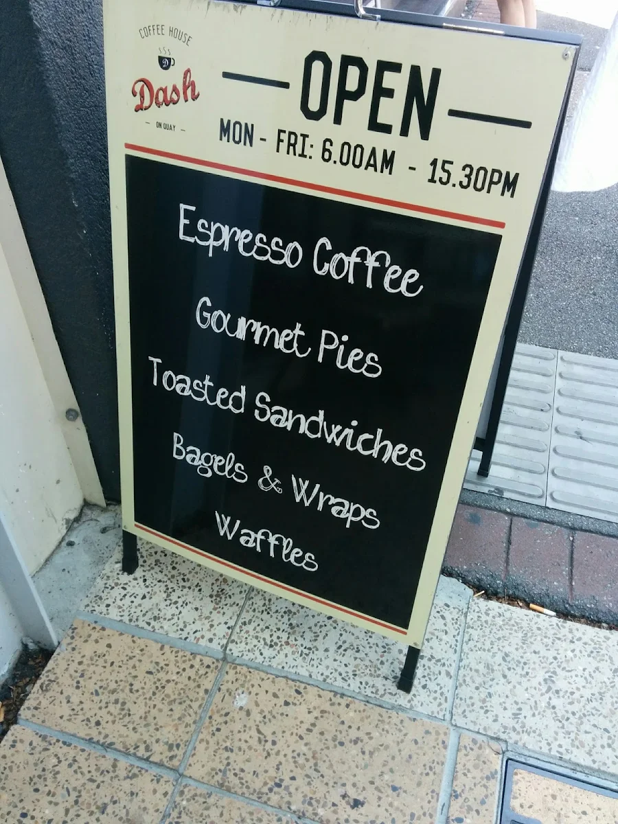Menu, Dash on Quay