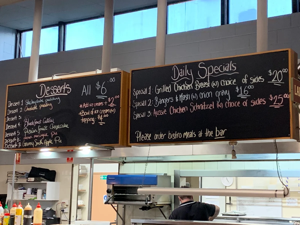Menu, Dudley Hotel Bathurst