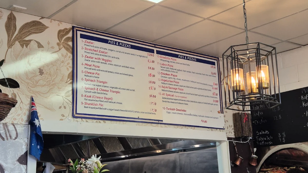 Menu, Terry bakery