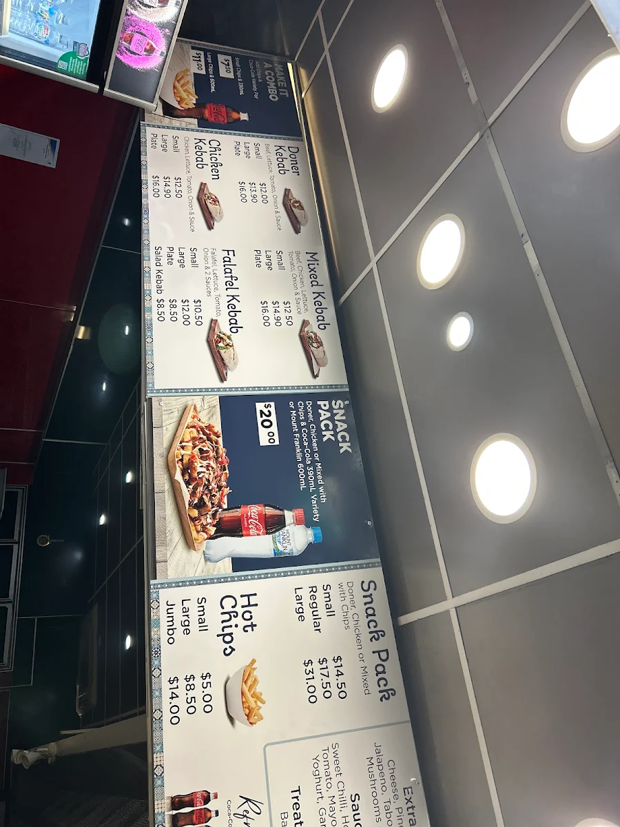 Menu, Boundary Kebab