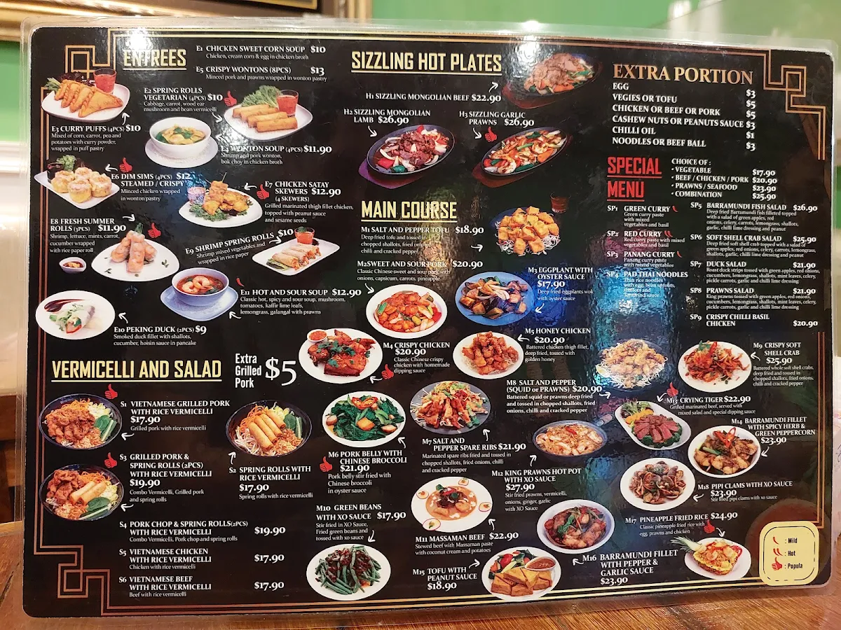 Menu, Pho Time