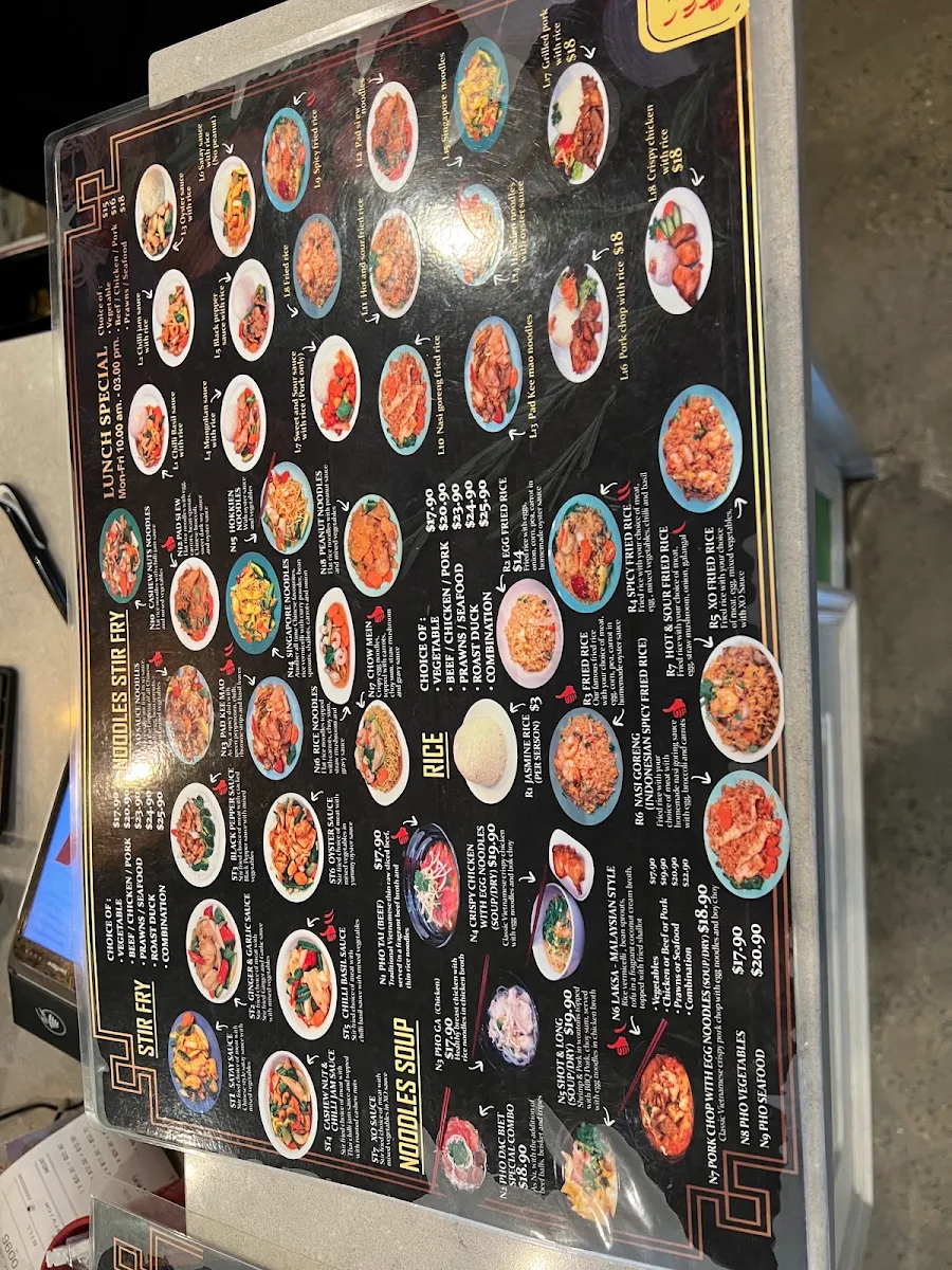 Menu, Pho Time