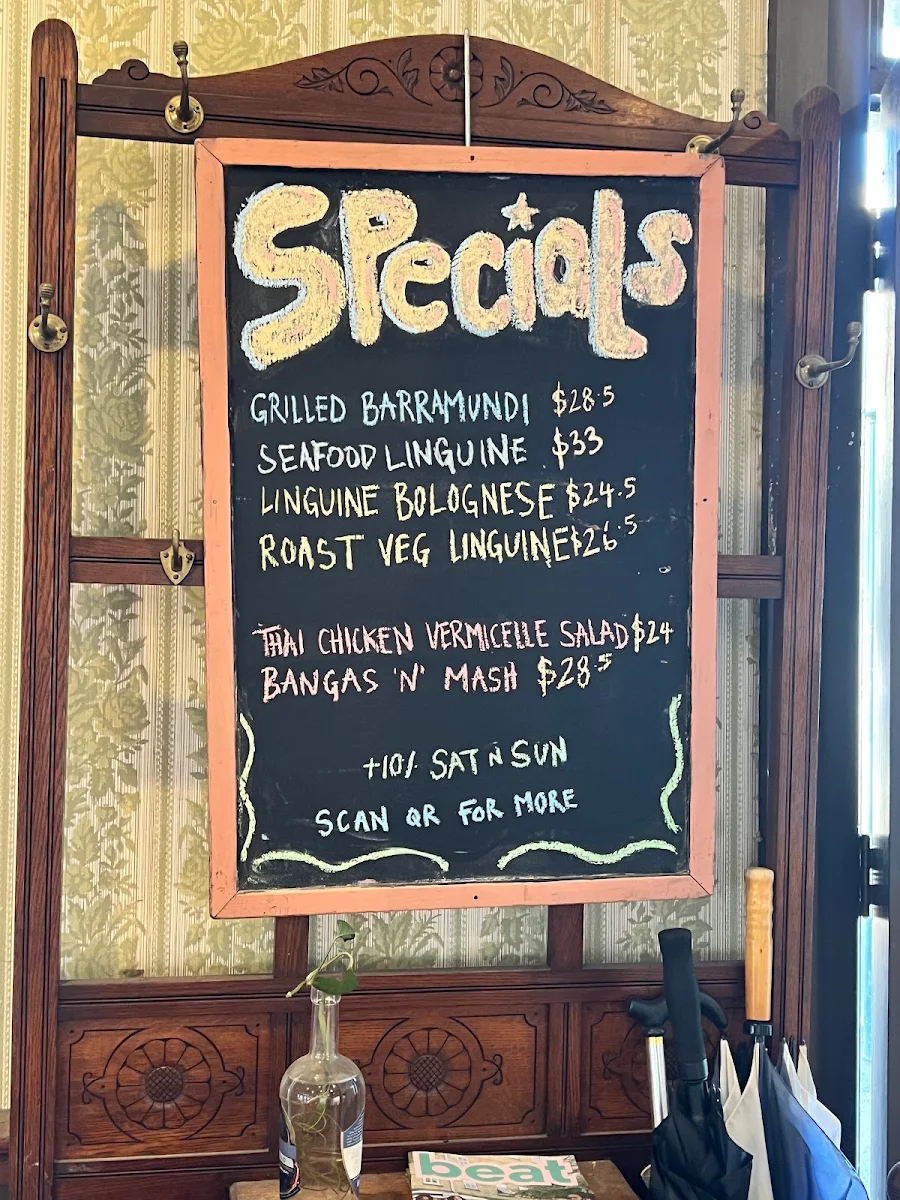 Menu, Edinburgh Castle Hotel