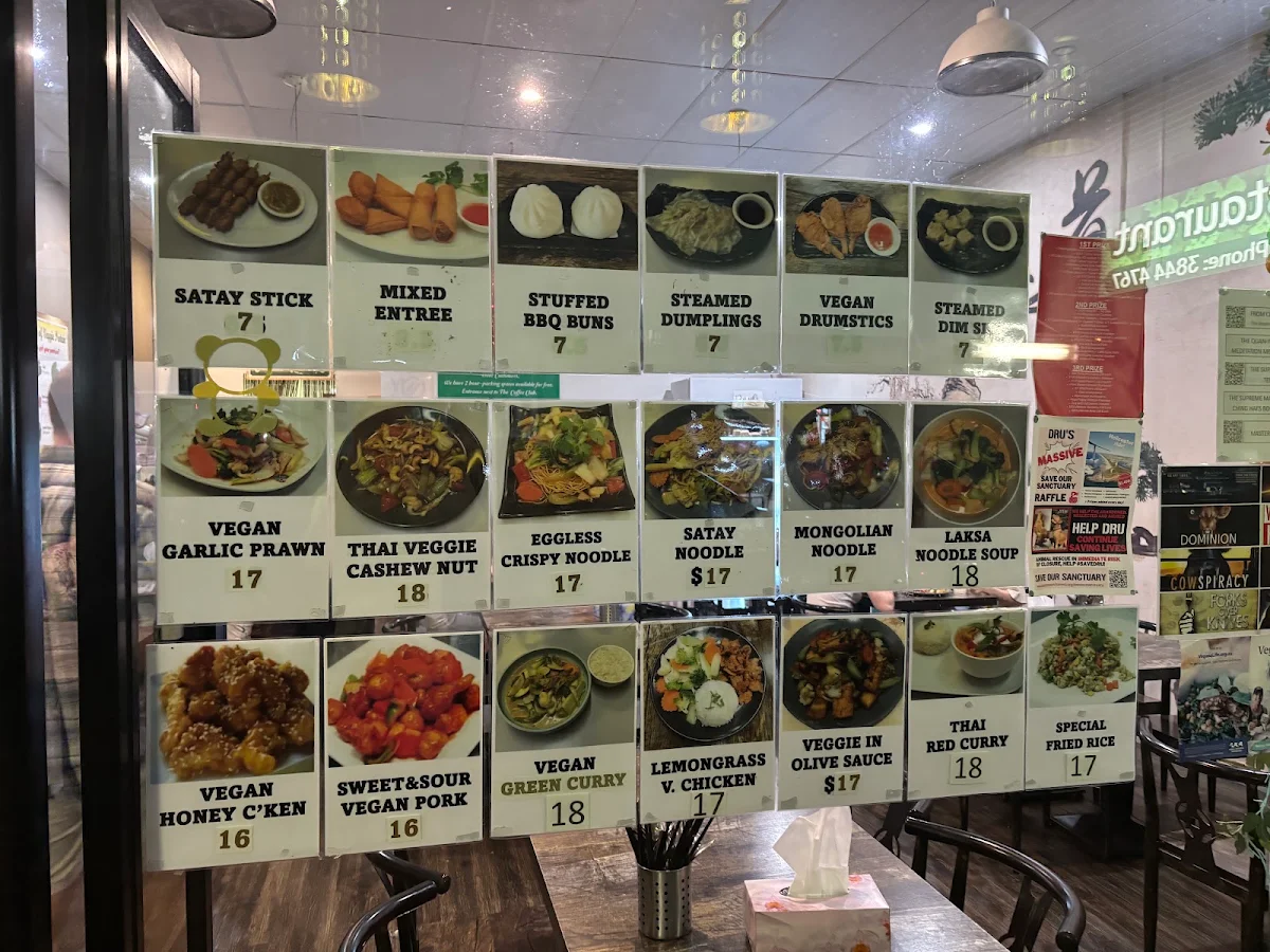 Menu, Vegan Restaurant West End