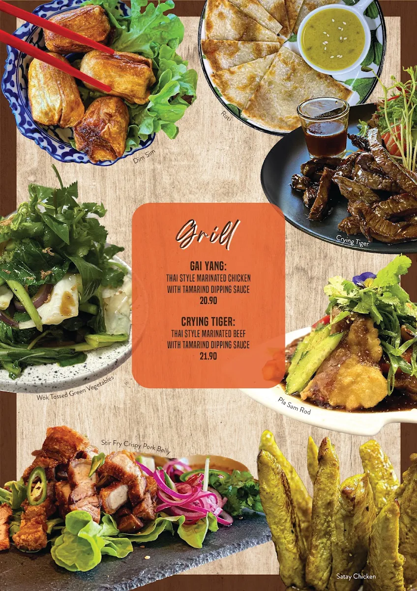 Menu, Siam Taste Thai Restaurant