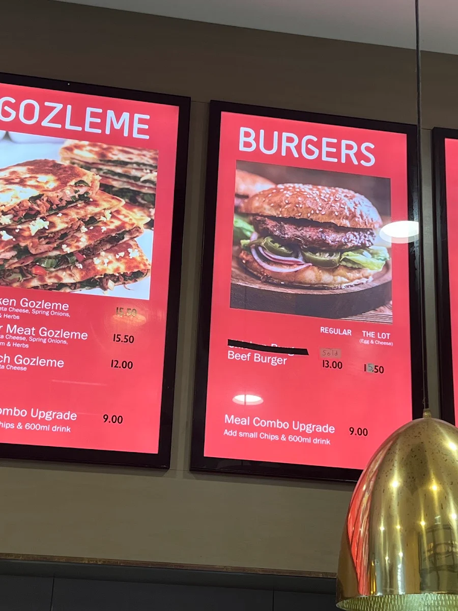 Menu, Ikram Kebabs