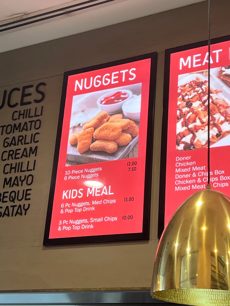 Menu, Ikram Kebabs
