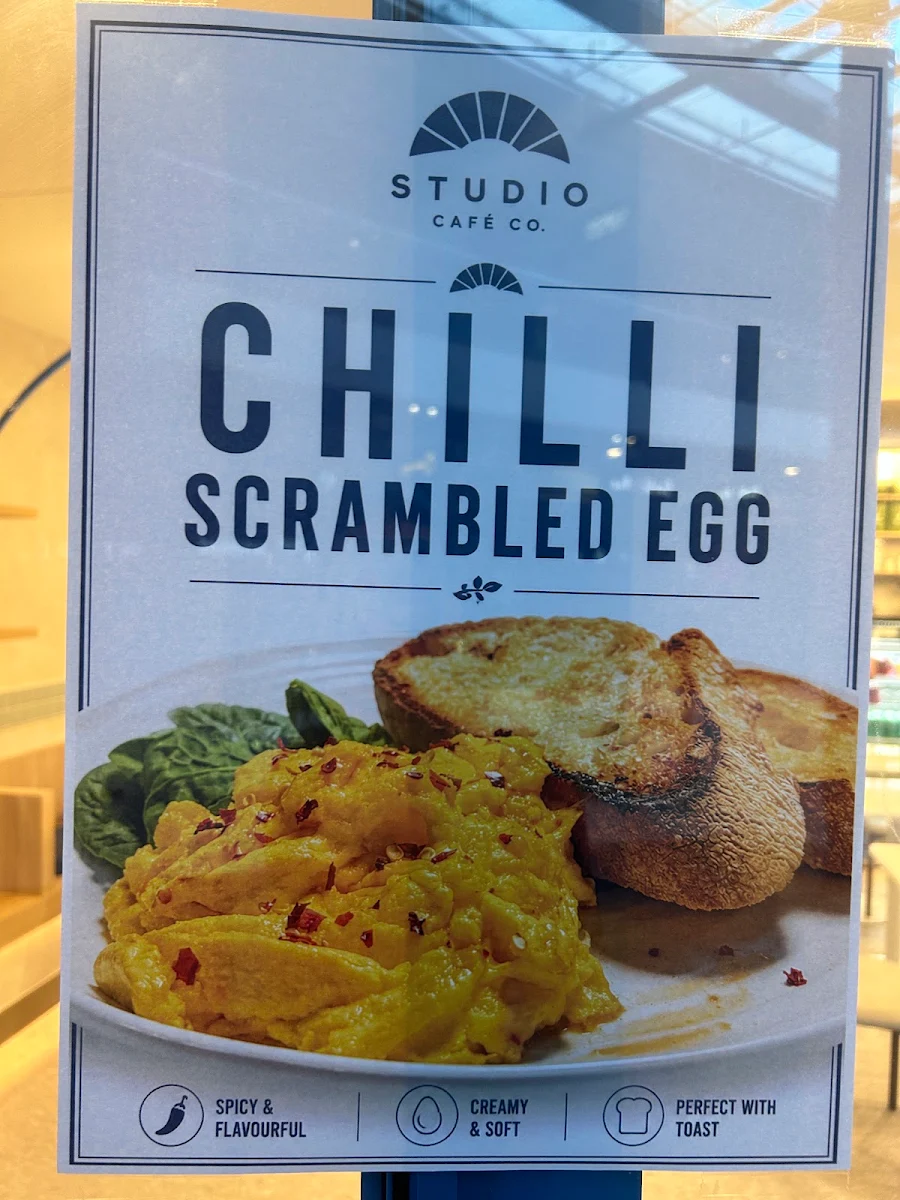 Menu, STUDIO Cafe Co.