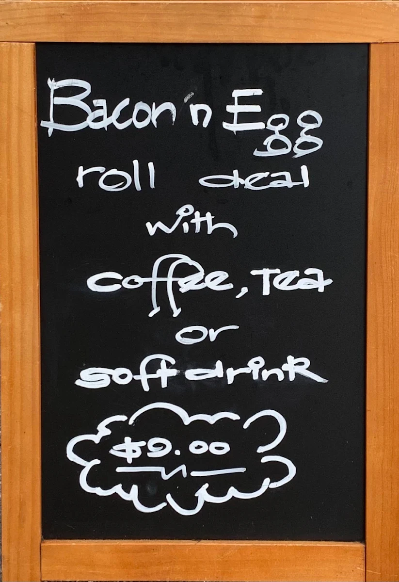 Menu, Cafe Jolie