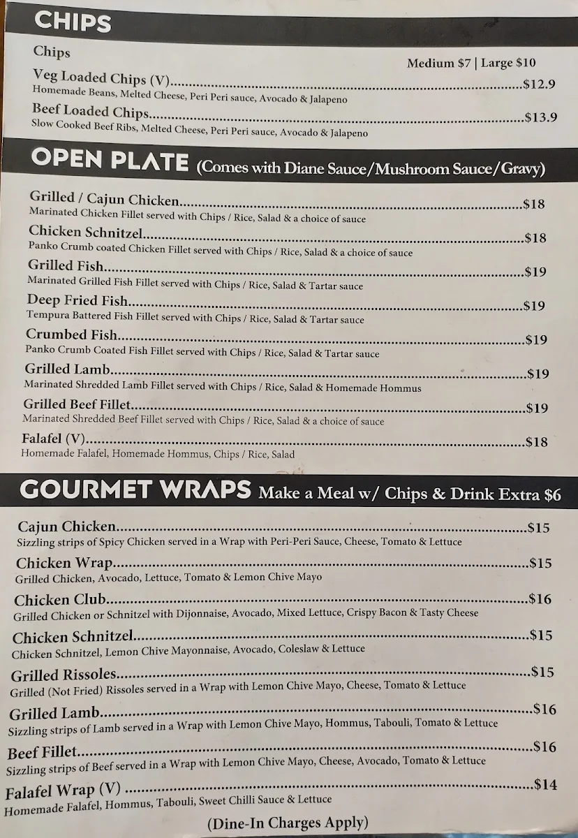 Menu, Binge Kitchen - Cafe in Sydney