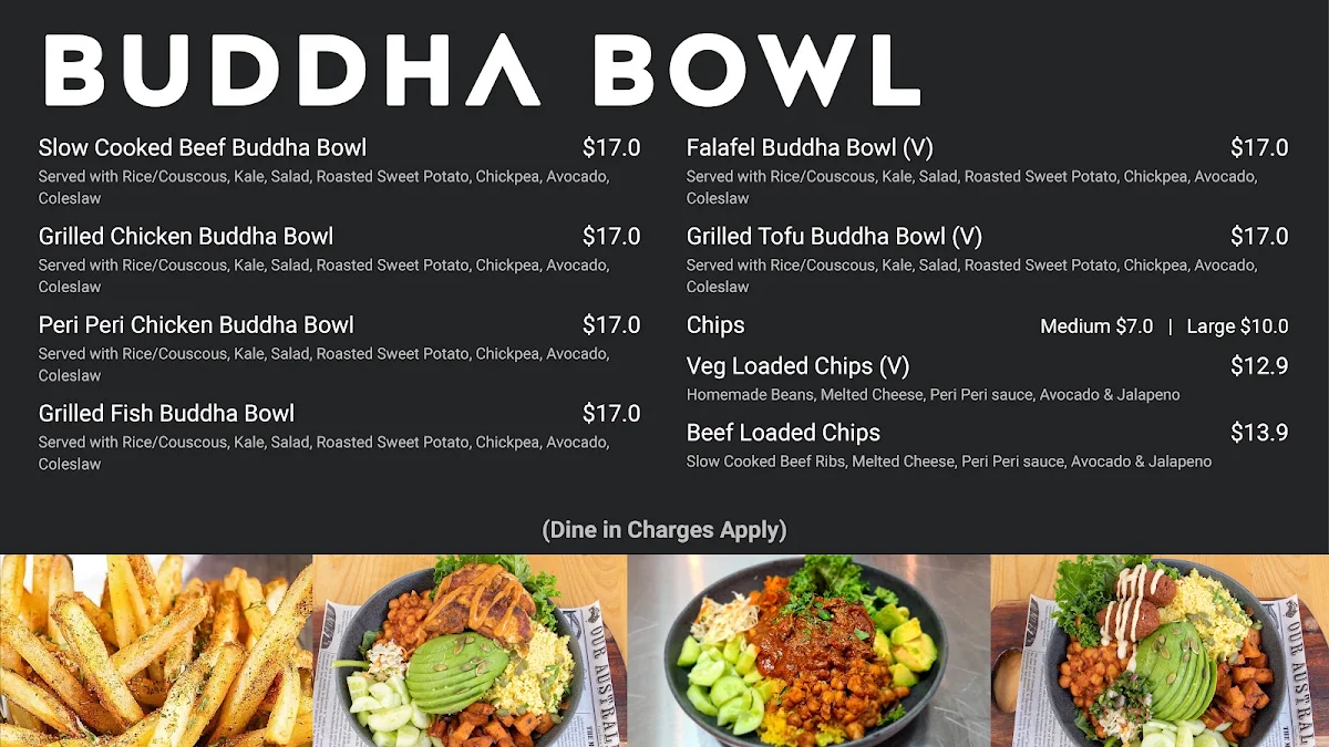 Menu, Binge Kitchen - Cafe in Sydney
