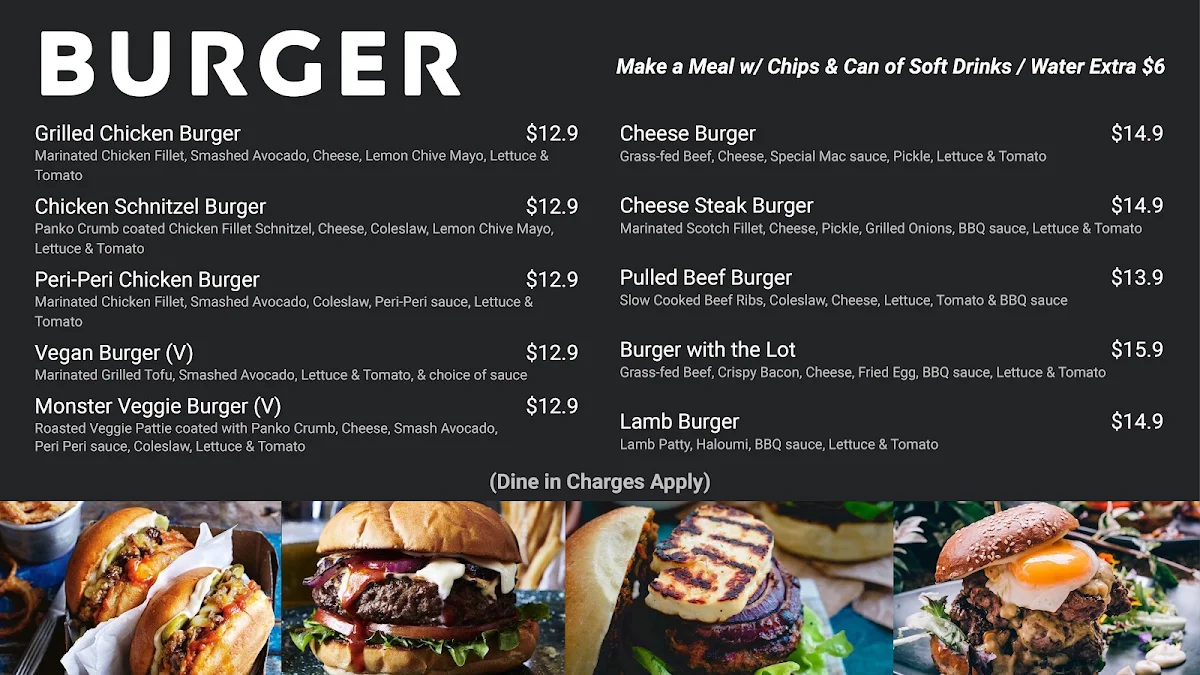 Menu, Binge Kitchen - Cafe in Sydney