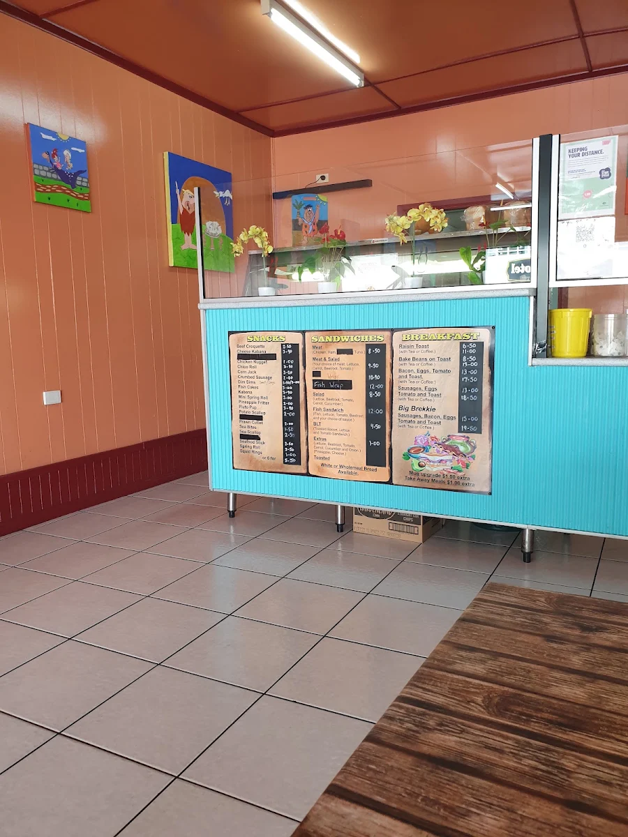 Menu, Bedrock Cafe