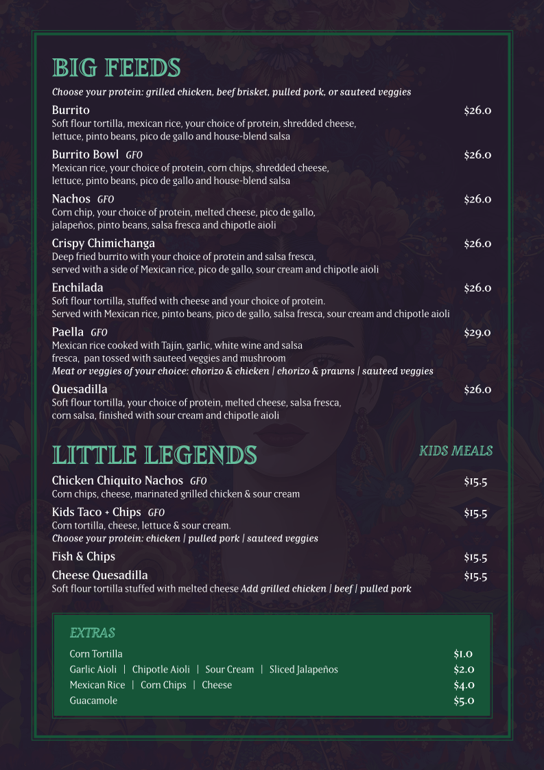 Menu, Salsa Corner | Best Mexican Restaurant, Cafe & Bar in Cowes VIC