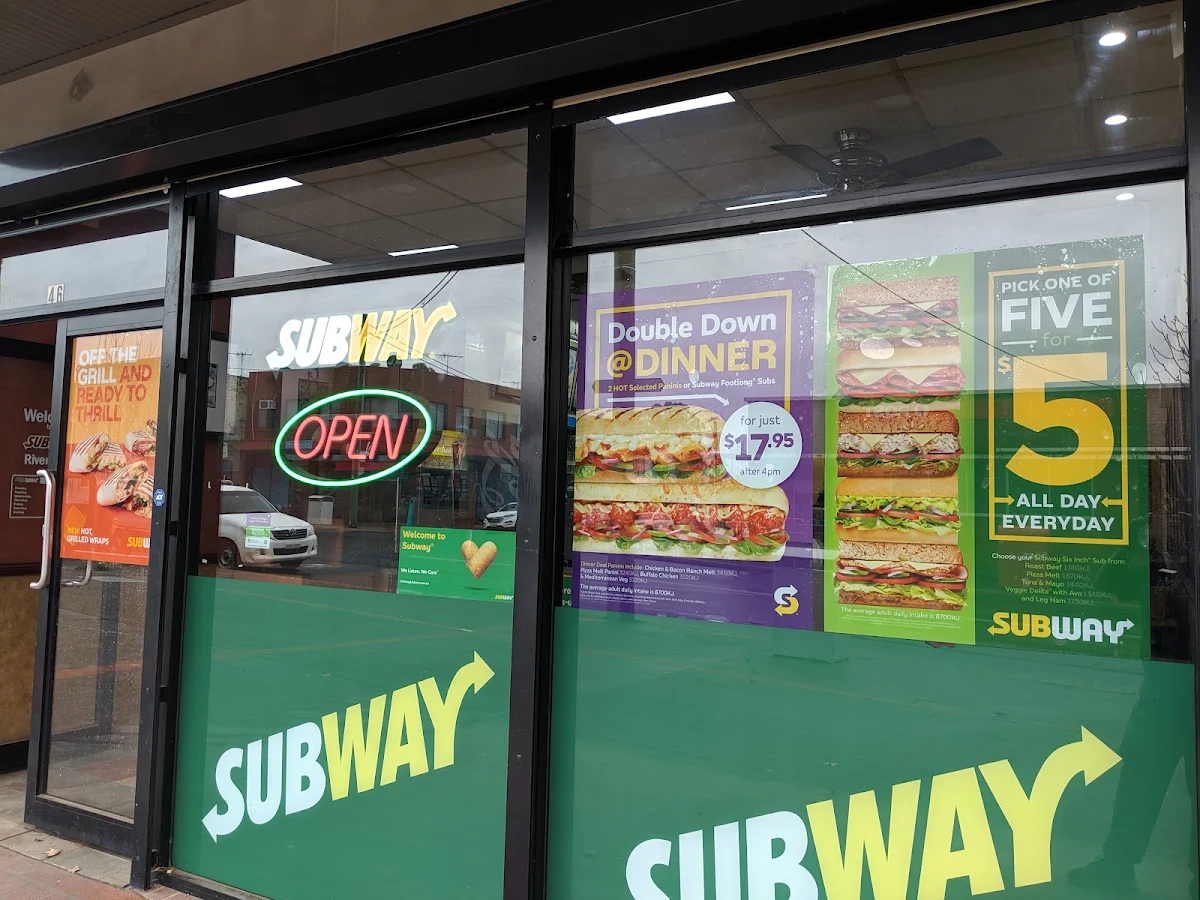 Menu, Subway