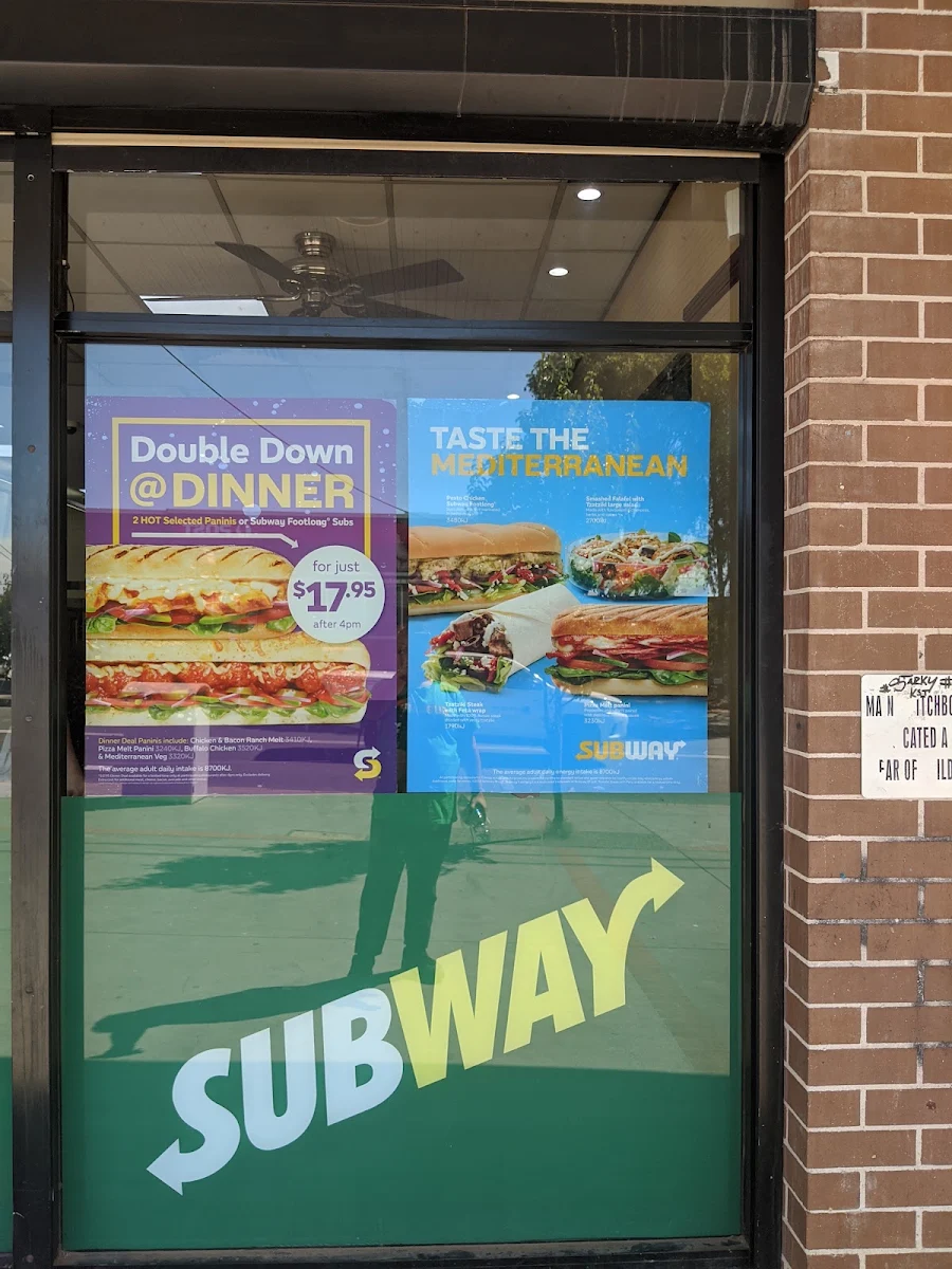 Menu, Subway