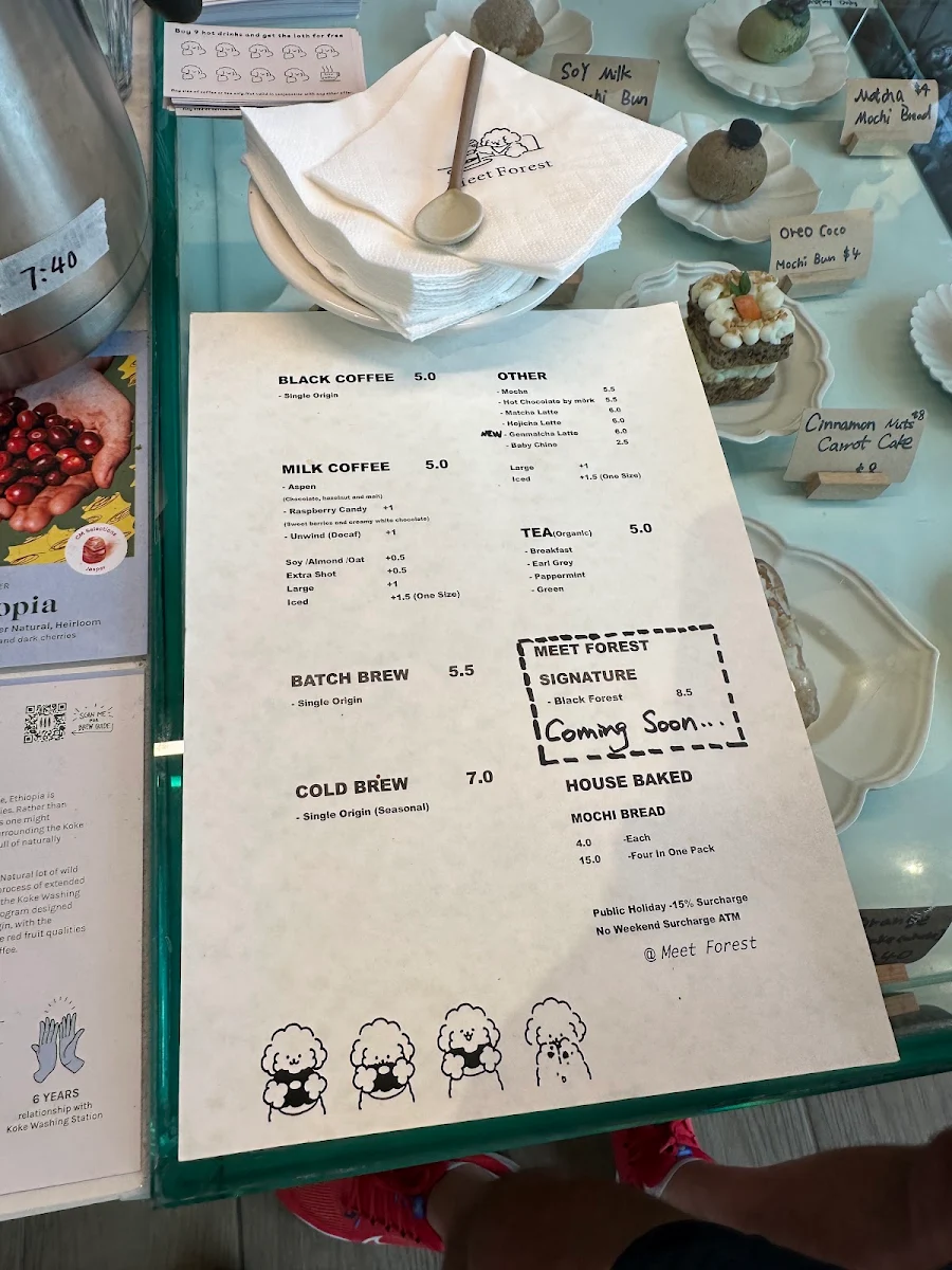 Menu, Meet Forest