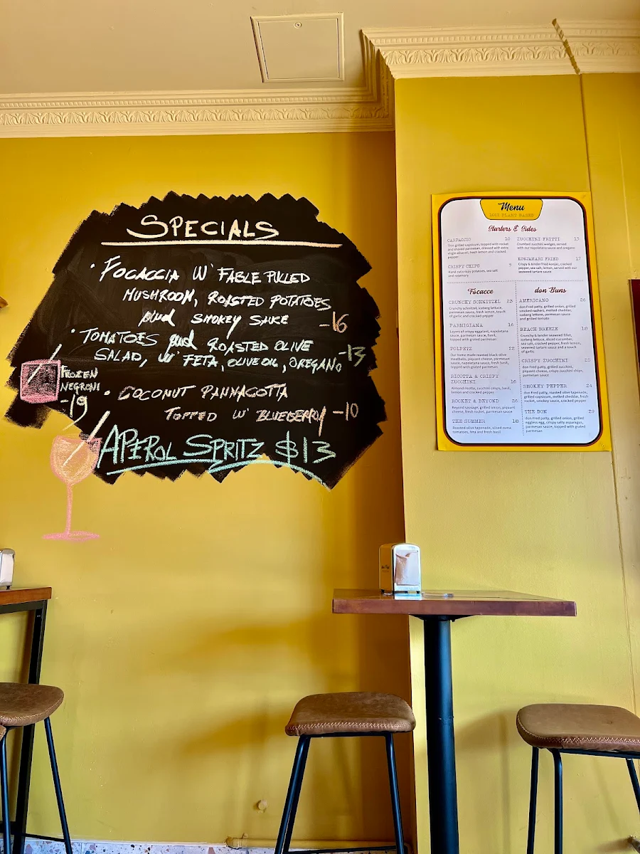 Menu, don Fred