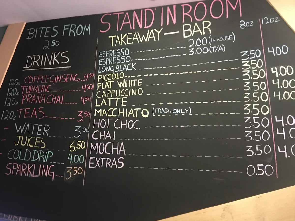 Menu, Stand' In Room