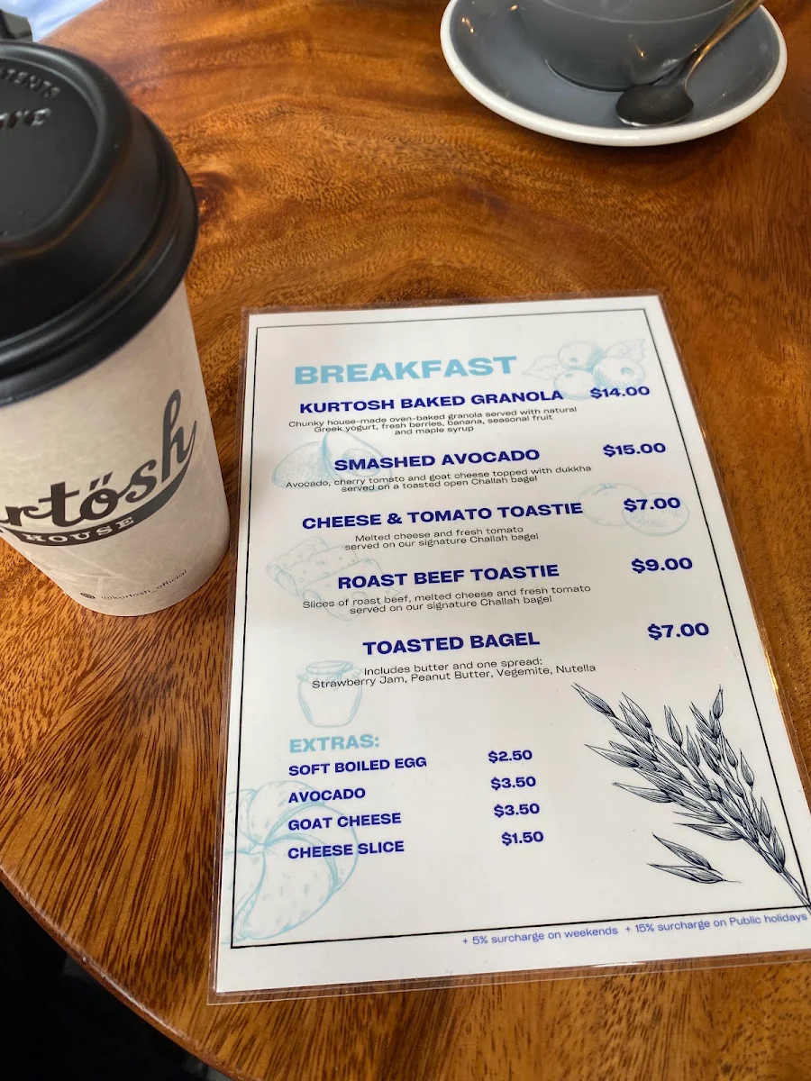 Menu, Kürtősh - Darling Square