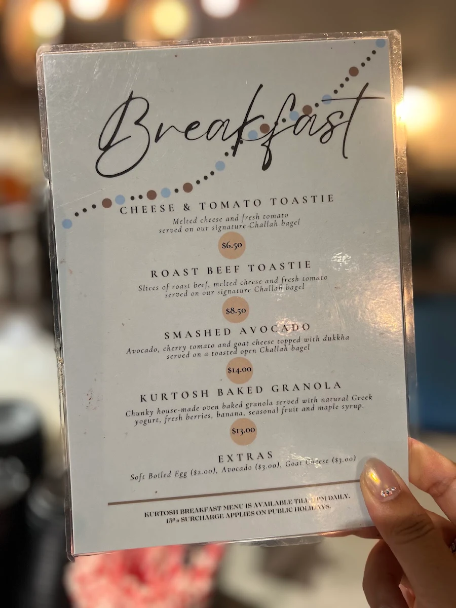 Menu, Kürtősh - Darling Square