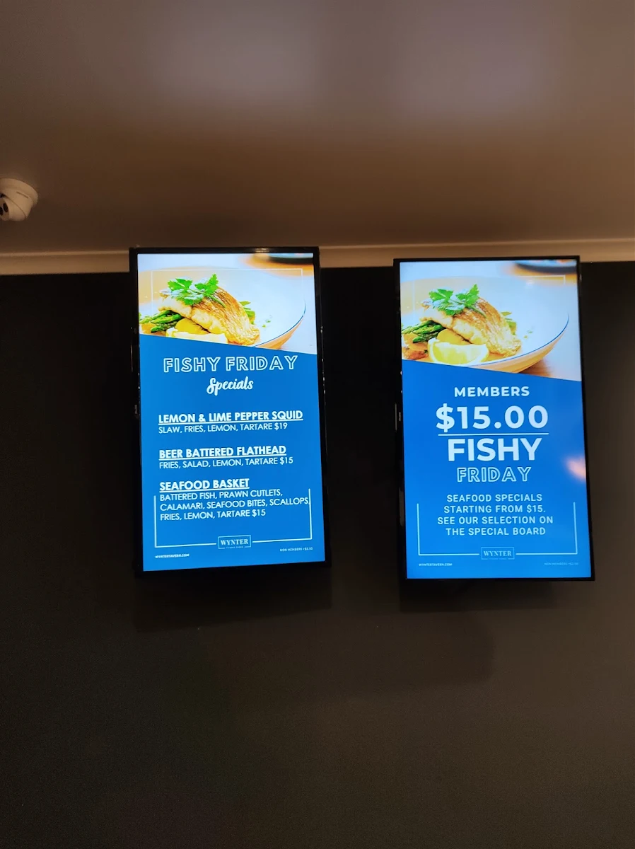 Menu, Wynter Tavern